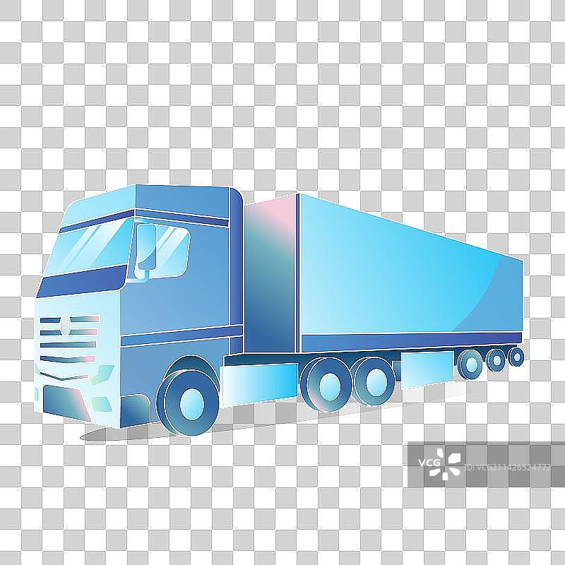 物流-卡车-运输-矢量图图片素材