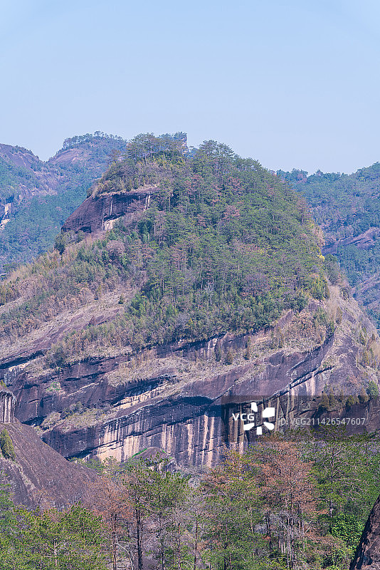 福建南平武夷山虎啸岩景区风光图片素材