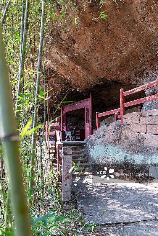 福建南平武夷山虎啸岩景区风光图片素材