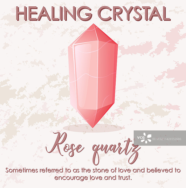 带有文字的粉晶石图片素材