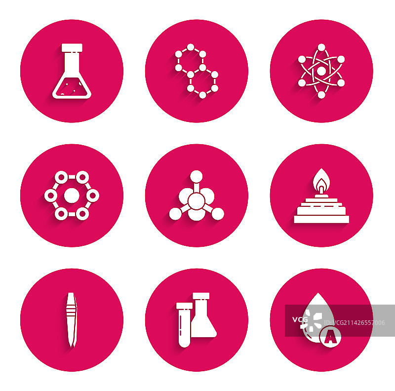 细菌试管和烧瓶化学用水图片素材