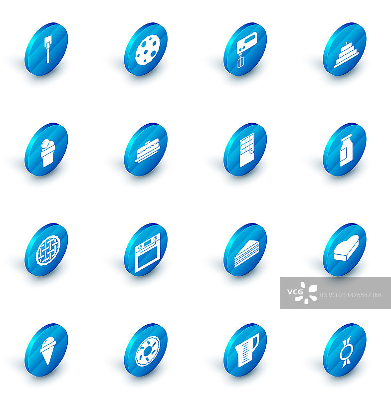 饼干套装，含电动搅拌器和蛋糕图片素材