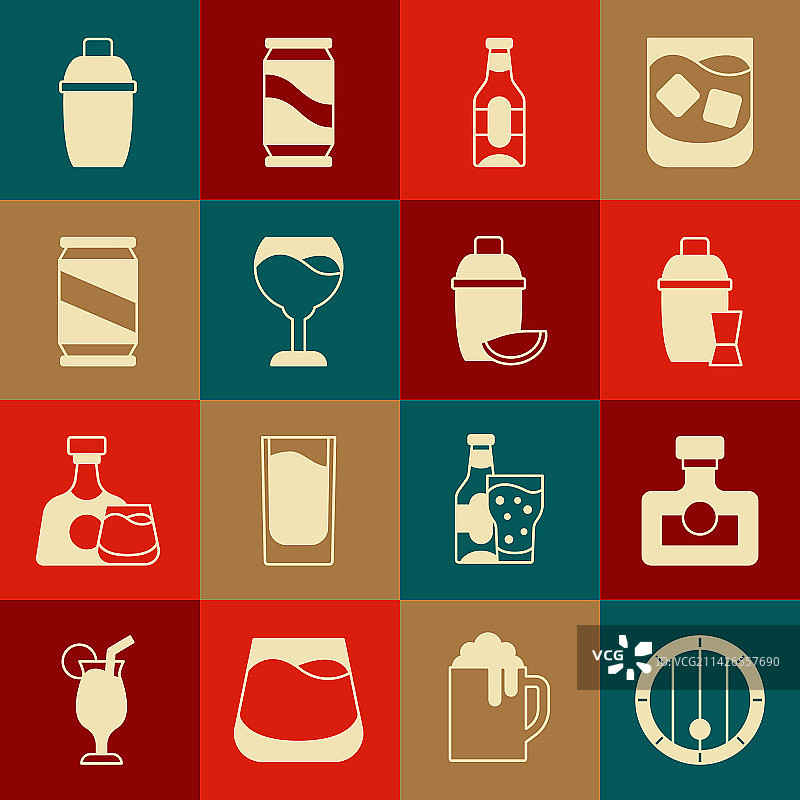 木制桶装酒精饮料朗姆鸡尾酒图片素材