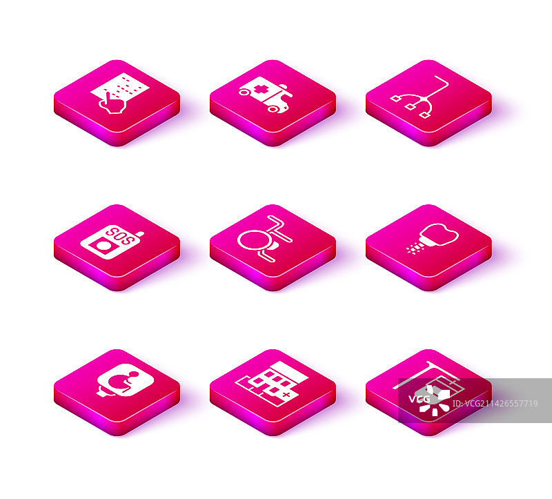 残疾人轮椅在医院图片素材