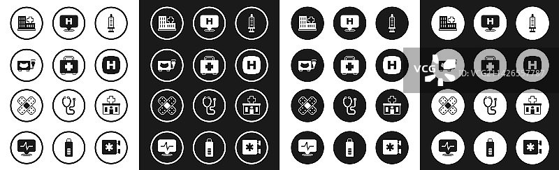 注射器、急救箱、超声波、医院图片素材