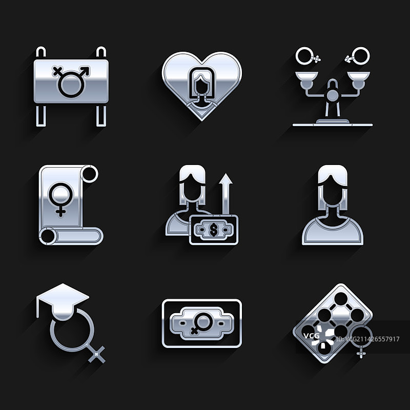 包含女性生育控制包装的财富增长组合图片素材