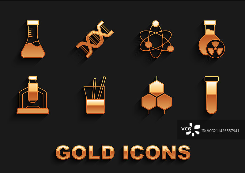 带毒性物质的实验室玻璃器皿试管图片素材