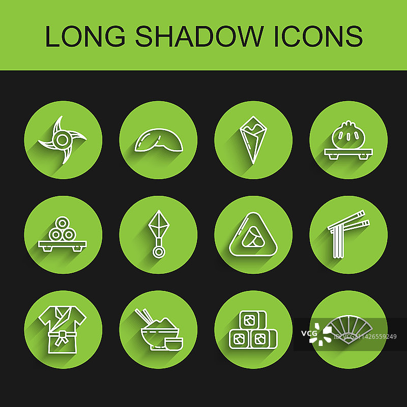 日式和服米饭碗组合banner图片素材