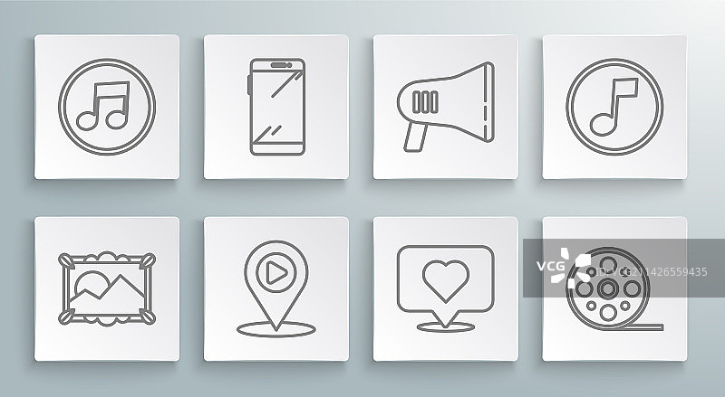 智能手机风景装饰画图片素材