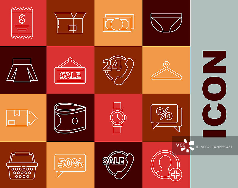 创建帐户界面和衣架衣柜图片素材