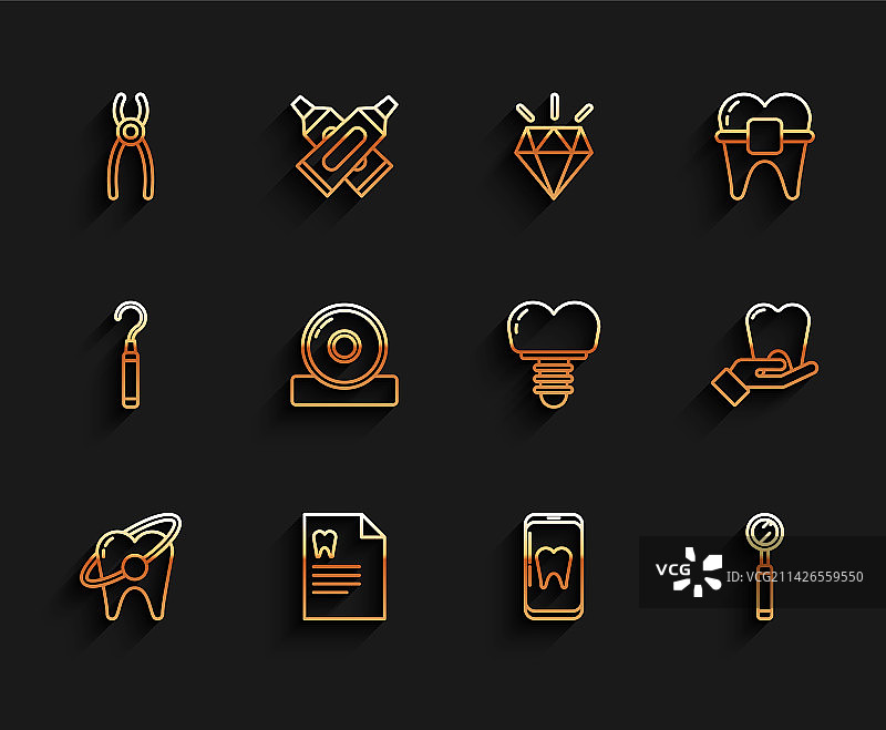 牙齿美白概念剪贴板图片素材