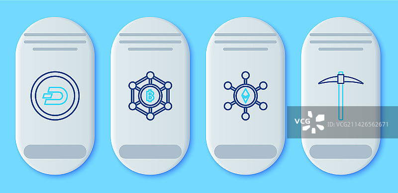 区块链技术与比特币以太坊图片素材