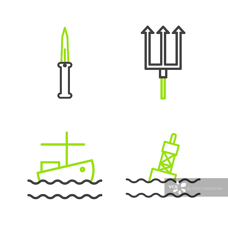 渔船用海上浮标图片素材