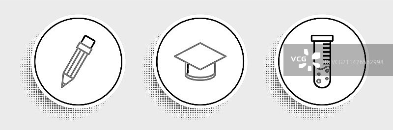 设置线试管和烧瓶化学实验室图片素材