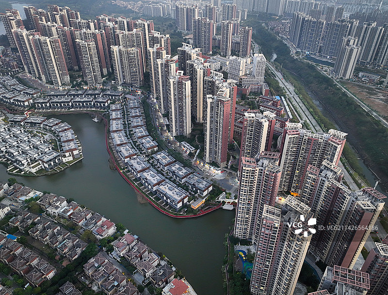 广东省惠州市惠阳区星河丹堤航拍图片素材