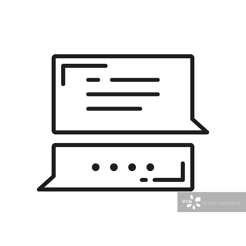 备忘录聊天框气泡轮廓消息框图片素材