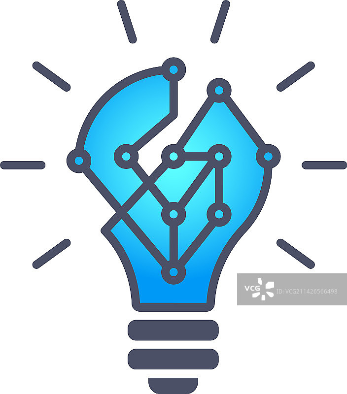 创新Logo科学理念蓝色光标图片素材