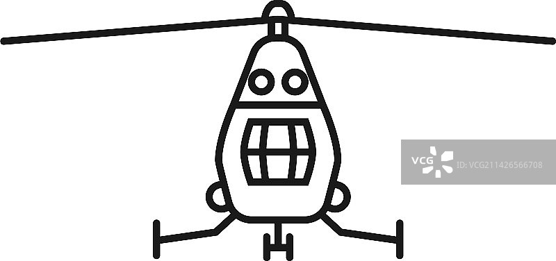 直升机飞行正面视角空中交通线条图片素材