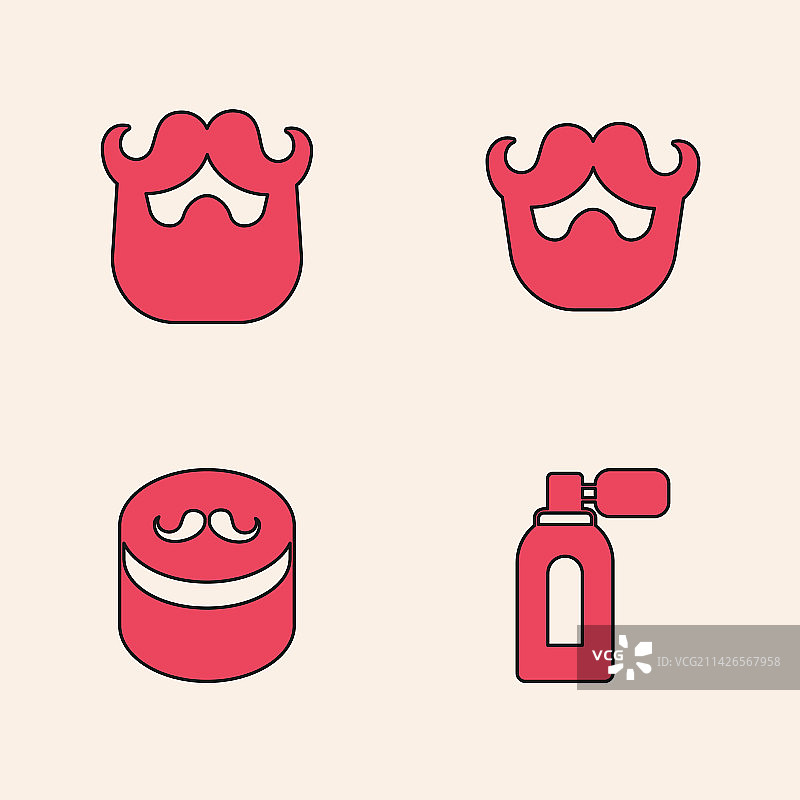 带喷雾器须后水胡子胡须素材图片素材