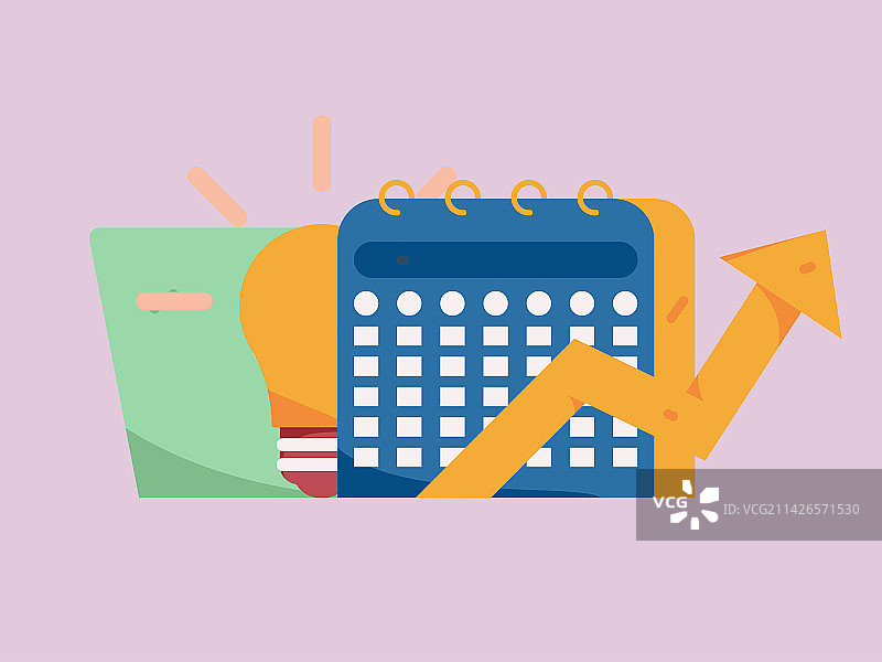 教育学习的人物扁平矢量概念手绘插画图片素材