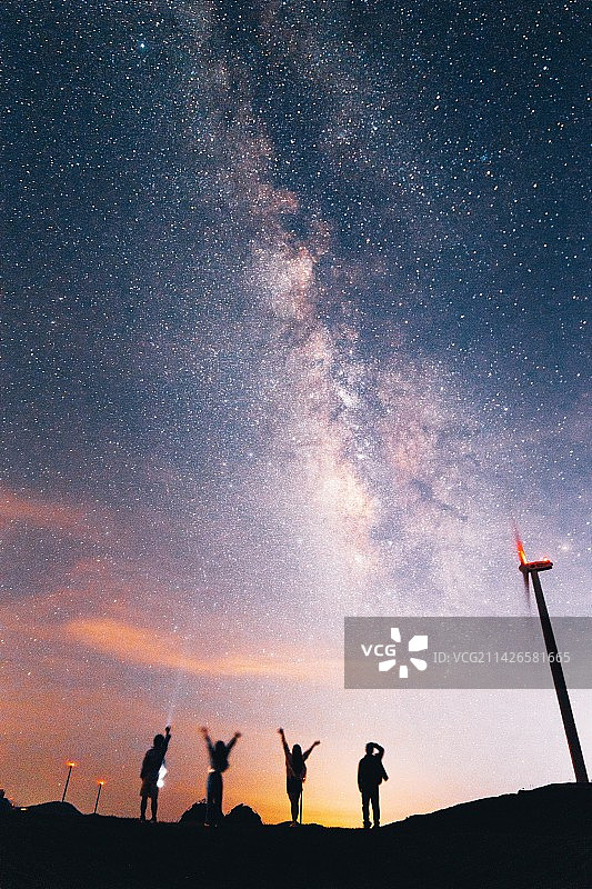 仰望星空图片素材