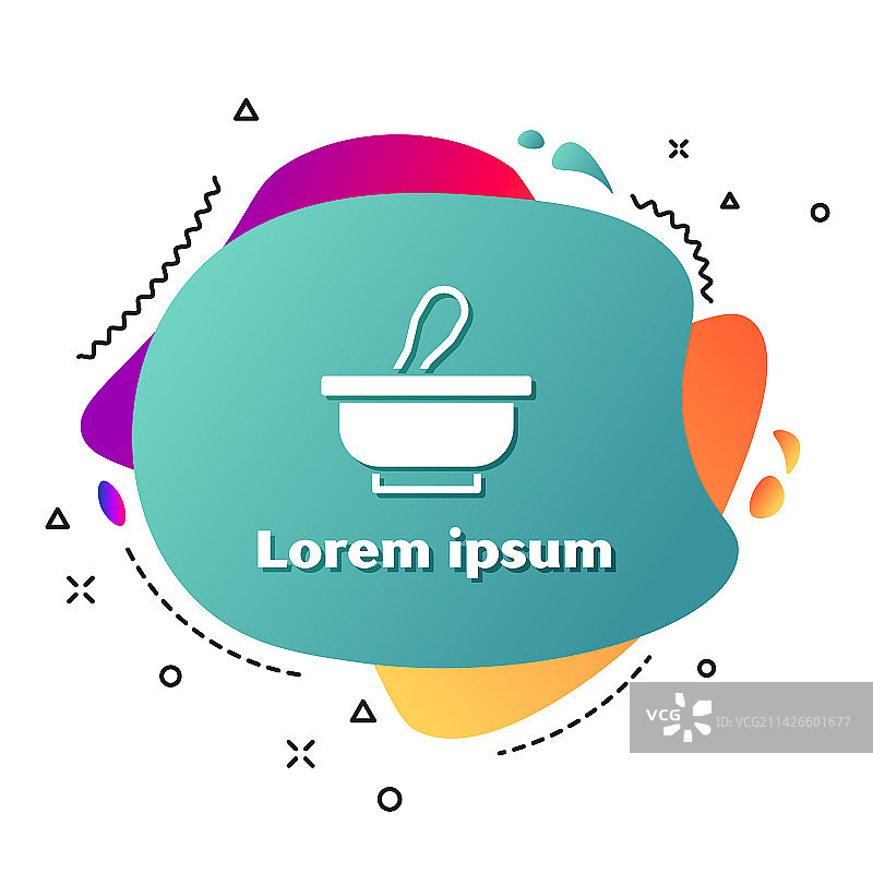 白色研钵和研杵图标图片素材