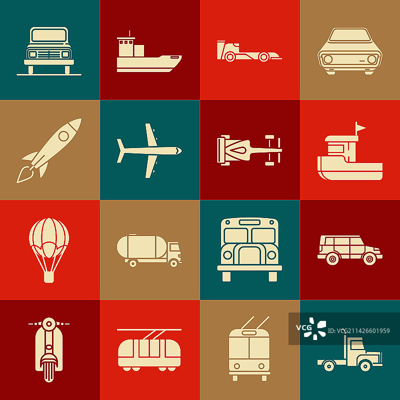 货运卡车车辆集合（含越野车）图片素材