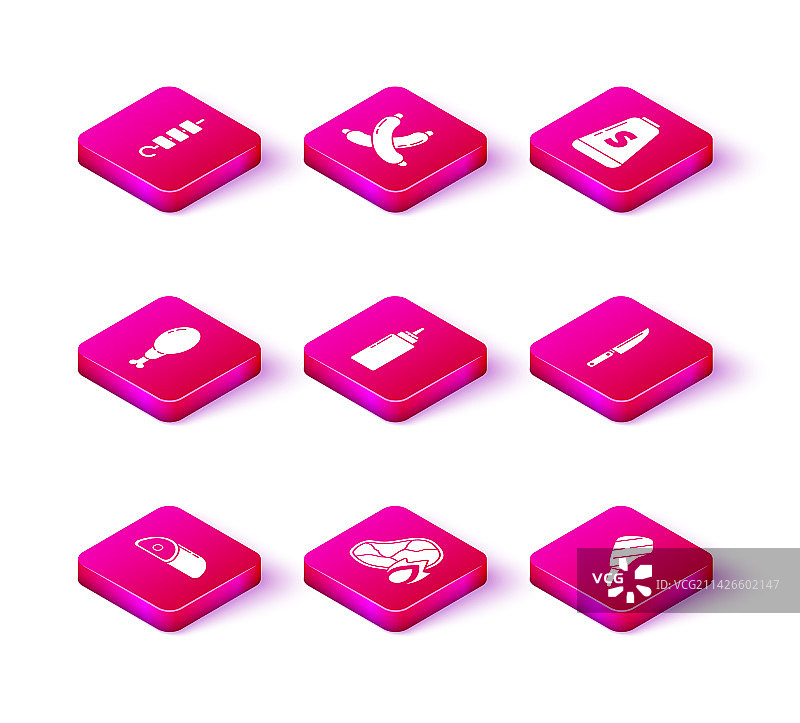 烤牛排和火焰图片素材