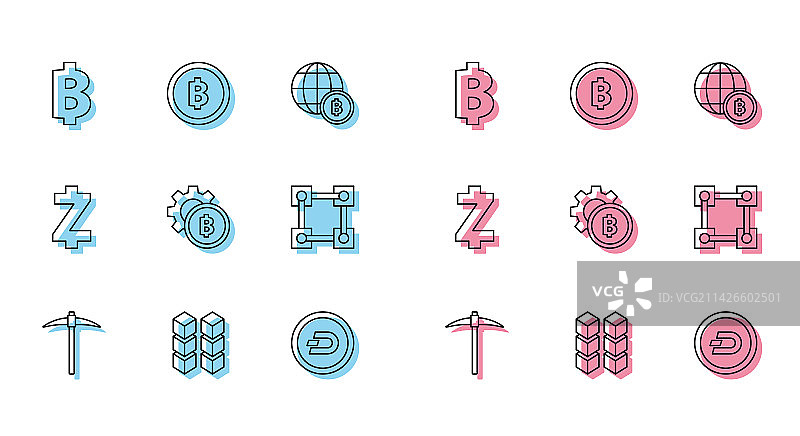 镐和区块链技术图片素材
