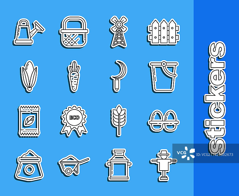 稻草人鸡蛋收纳盒水桶合集图片素材