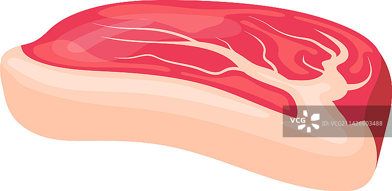 牛肉生牛排卡通图标图片素材
