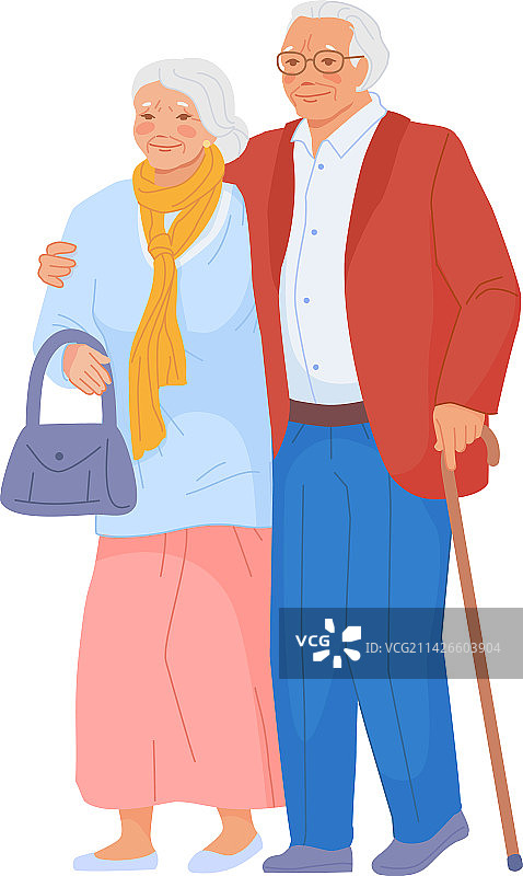 快乐老年夫妇图片素材