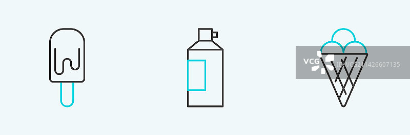 华夫饼冰淇淋甜筒banner图片素材