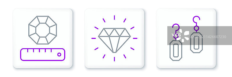 耳环宝石钻石图标图片素材