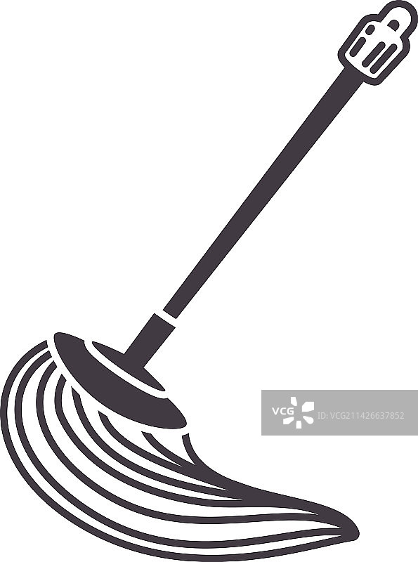 拖把清洁涂鸦图片素材