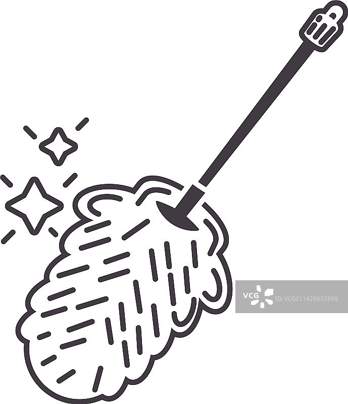 鸡毛掸子图标图片素材