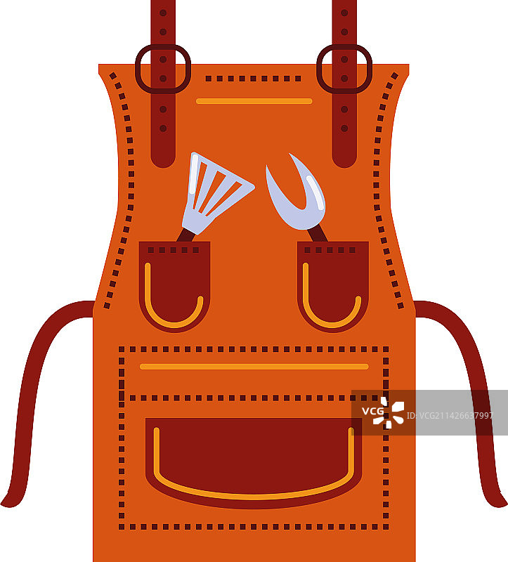 烧烤围裙和用具图片素材