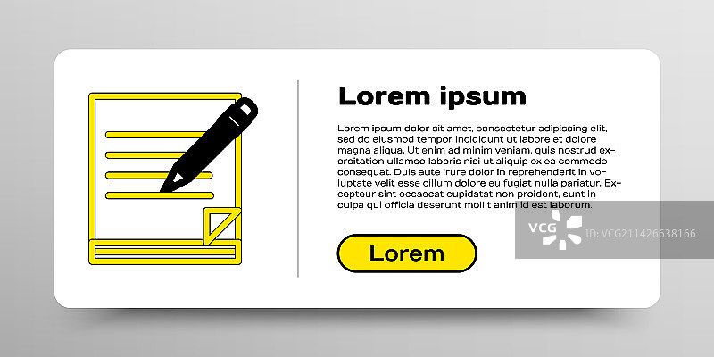 线条空白笔记本和带橡皮擦的铅笔图标图片素材