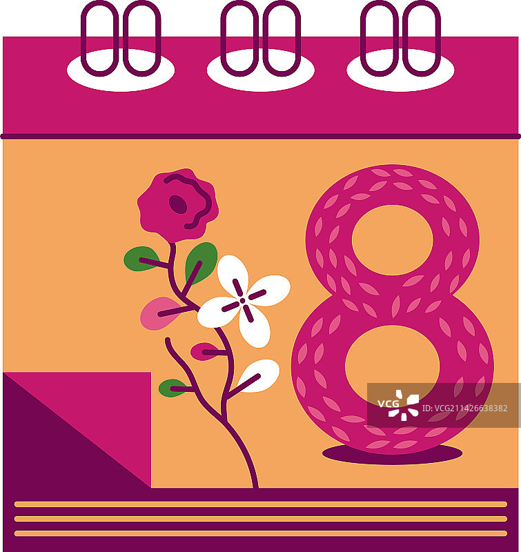 妇女节日历图片素材