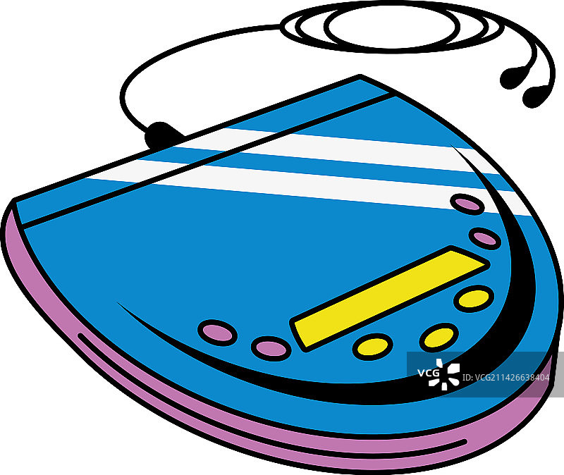 90年代波普艺术CD播放器图片素材