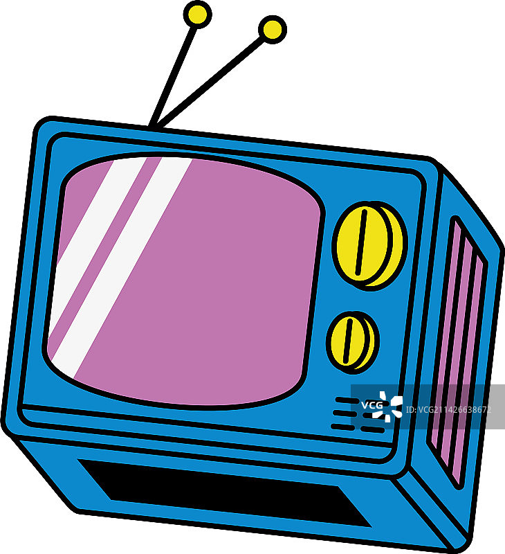 90年代电视波普艺术图片素材