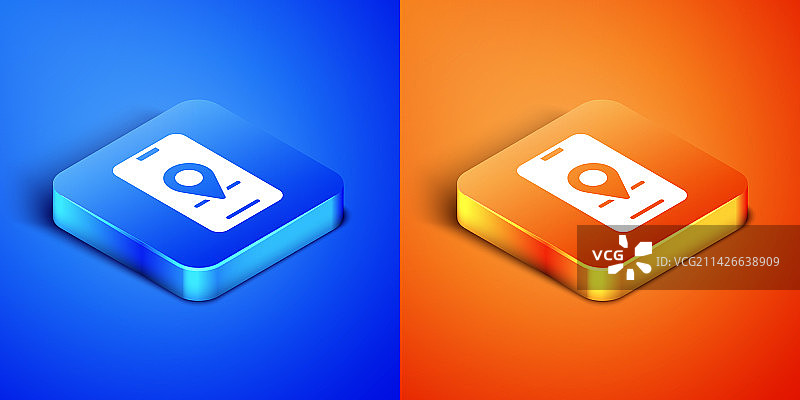 2.5D城市地图导航信息图图片素材