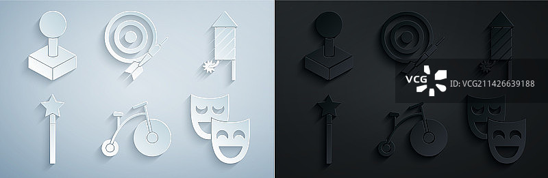 带一个大轮子的老式自行车图片素材