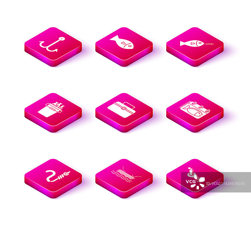 鱼钩、鱼饵和带钓鱼竿的船只图片素材