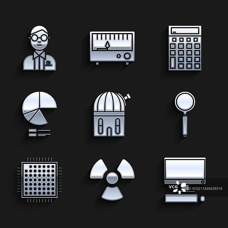 天文台与放射性图片素材