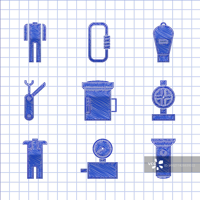 潜水员用大号手电筒压力表图片素材