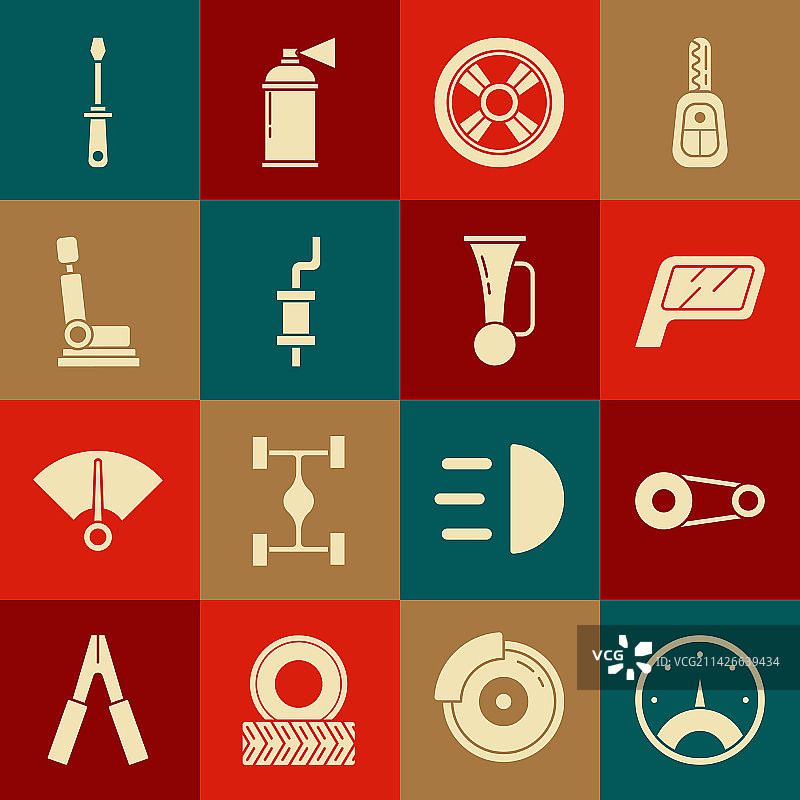 车速表正时皮带汽车后视镜套装图片素材