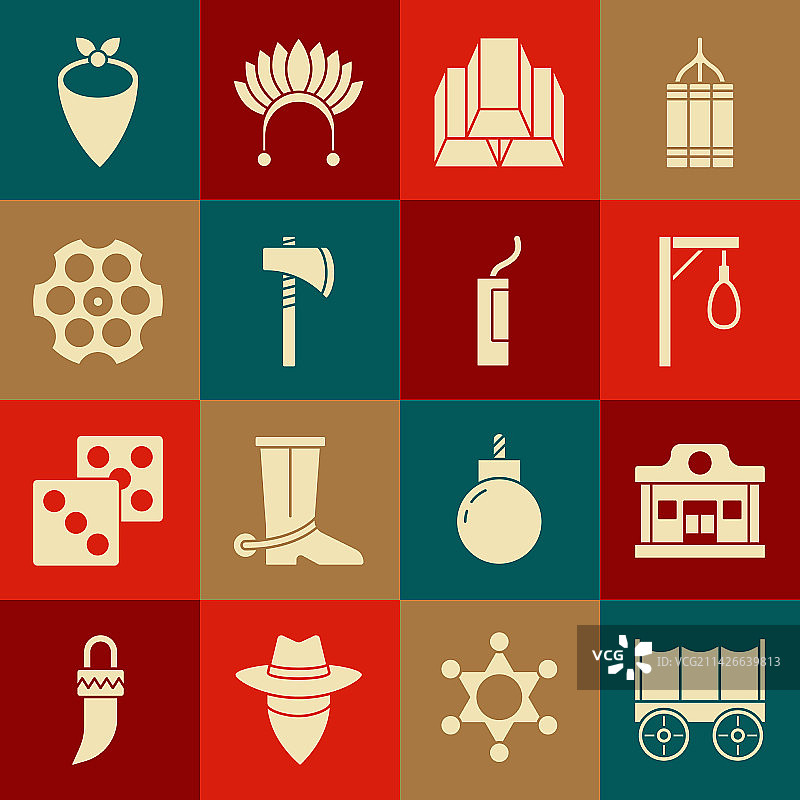 狂野西部篷车酒吧绞刑架黄金素材图片素材