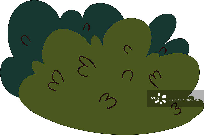 灌木丛叶子图标图片素材