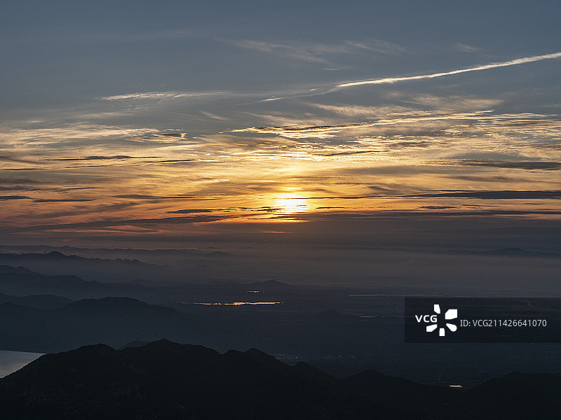 山东泰安泰山山顶风景风景区图片素材